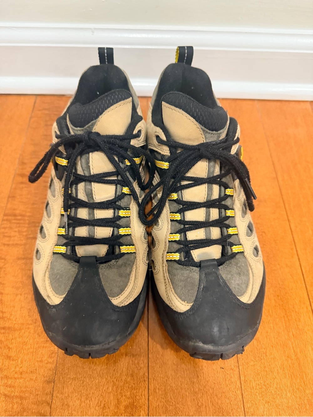Merrell Men's Outdoor Hiking Shoes in Tan and Black